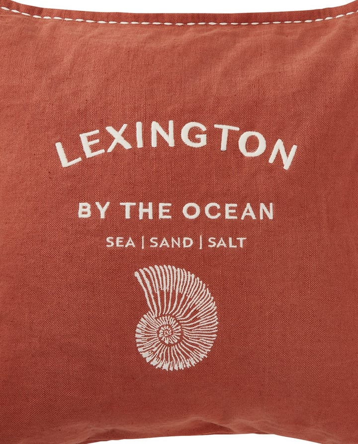 Poszewka na poduszkę Logo Embroided By The Ocean 50x50 cm - Coconut - Lexington