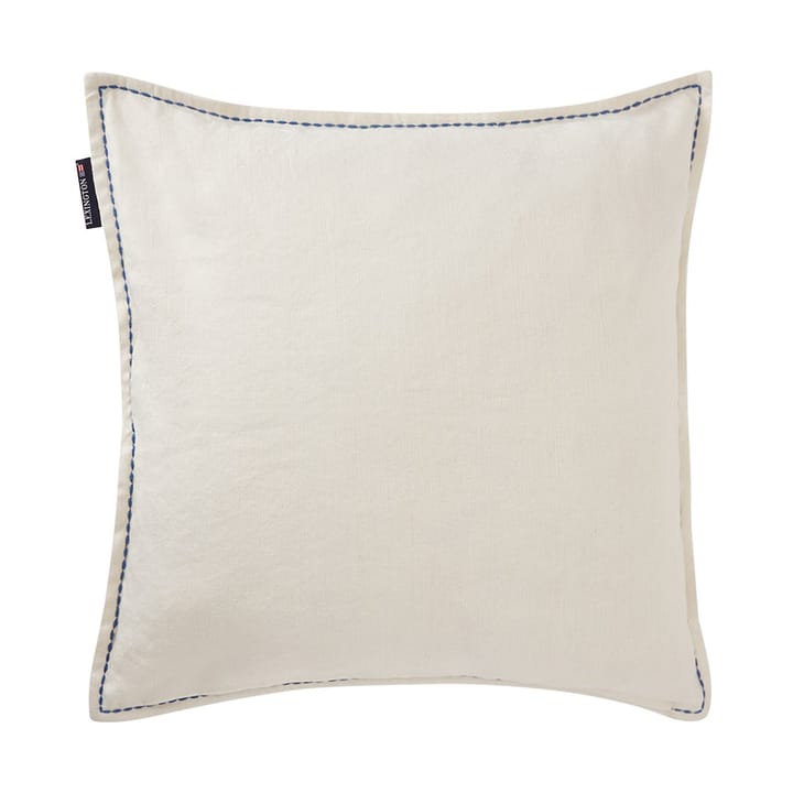 Poszewka na poduszkę Logo Embroided Linen/Cotton 50x50 cm, White Lexington