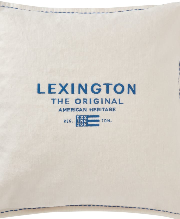 Poszewka na poduszkę Logo Embroided Linen/Cotton 50x50 cm, White Lexington