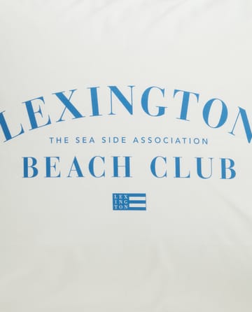 Poszewka na poduszkę Printed Organic Cotton Poplin 50x60 cm - Niebieski-biały - Lexington