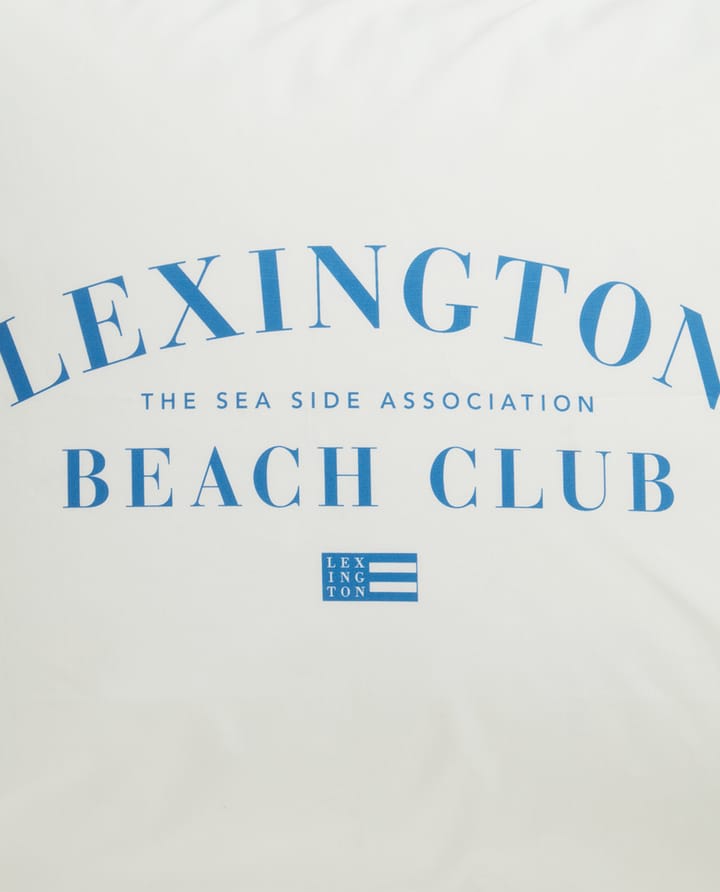 Poszewka na poduszkę Printed Organic Cotton Poplin 50x60 cm, Niebieski-biały Lexington