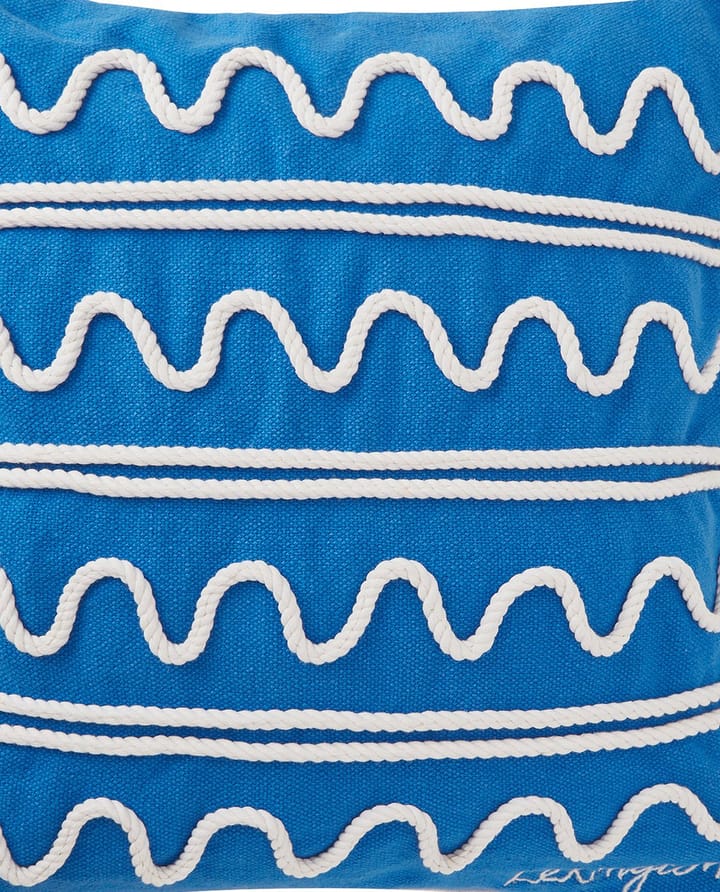 Poszewka na poduszkę Rope Wave Cotton Canvas 50x50 cm, Blue Lexington