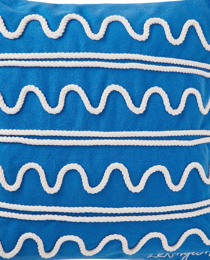 Poszewka na poduszkę Rope Wave Cotton Canvas 50x50 cm - Blue - Lexington