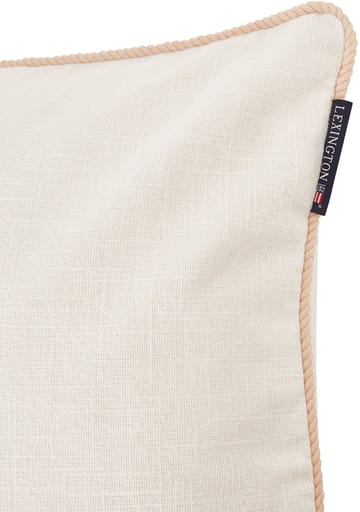 Poszewka na poduszkę Sea Embroidered Recycled Cotton 50x50 cm - White-Beige - Lexington