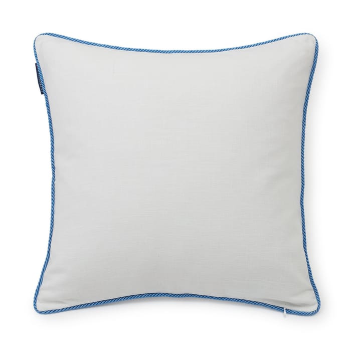 Poszewka na poduszkę Seashell Cotton Canvas 50x50 cm - Biało-niebieski - Lexington
