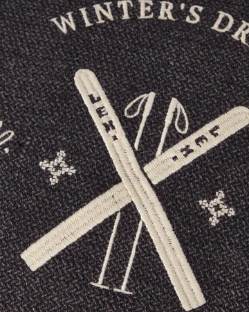 Poszewka na poduszkę Ski Club z bawełny organicznej - Navy-Light beige, 50x50 cm - Lexington