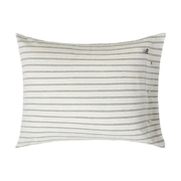 Poszewka na poduszkę Stripe cotton flannel - White-green-beige, 50x60 cm - Lexington