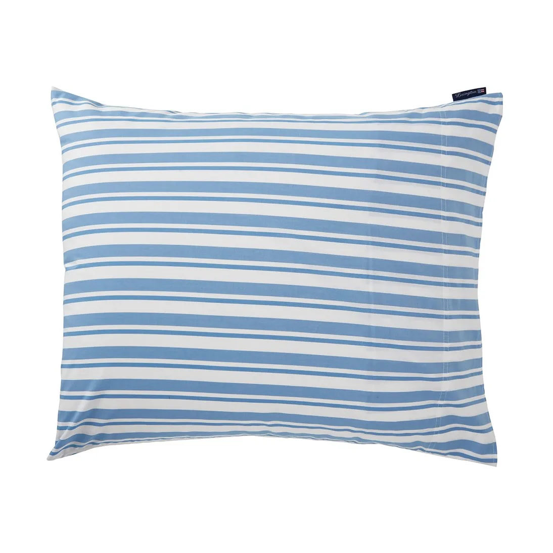 Poszewka na poduszkę Striped Cotton Poplin 50x60 cm, White-Blue Lexington