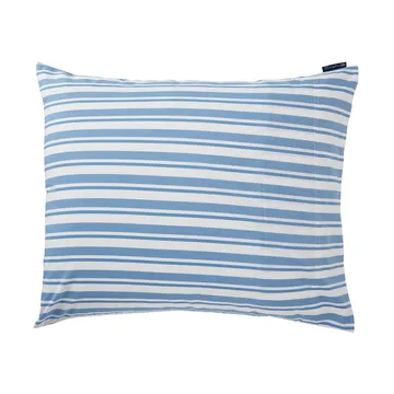 Poszewka na poduszkę Striped Cotton Poplin 50x60 cm - White-Blue - Lexington