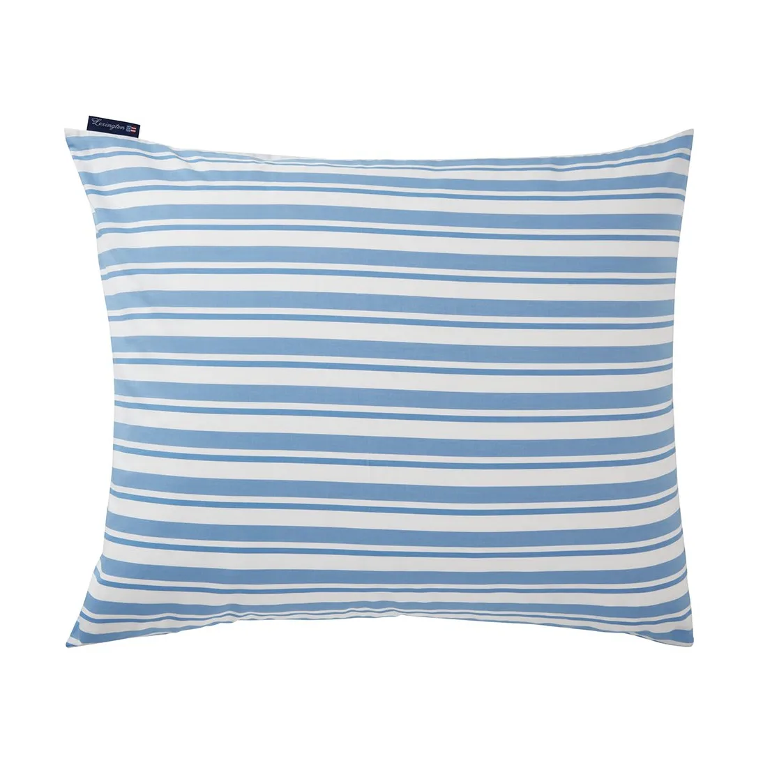 Poszewka na poduszkę Striped Cotton Poplin 50x60 cm, White-Blue Lexington