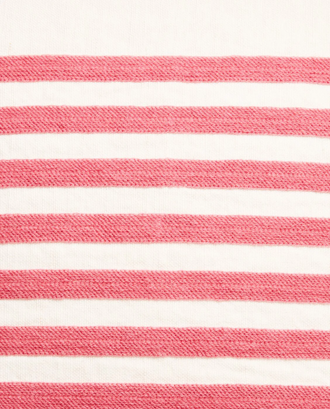 Poszewka na poduszkę z lnu i bawełny Emboidery Striped 50x50 cm, Off White - red Lexington