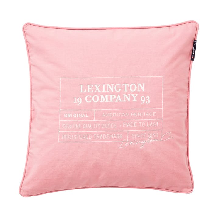 Poszewka na poduszkę z plótna bawełnianego Logo 50x50 cm - Pink - Lexington