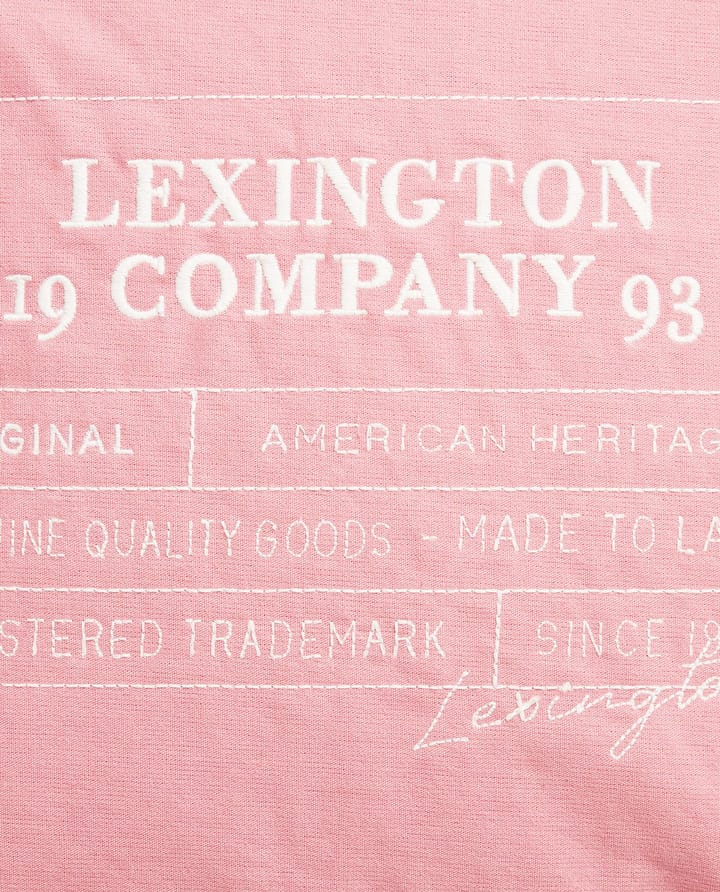 Poszewka na poduszkę z plótna bawełnianego Logo 50x50 cm, Pink Lexington