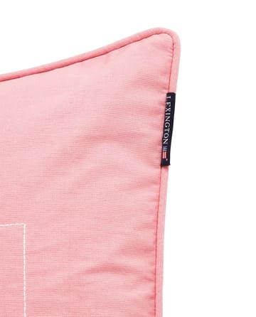 Poszewka na poduszkę z plótna bawełnianego Logo 50x50 cm - Pink - Lexington