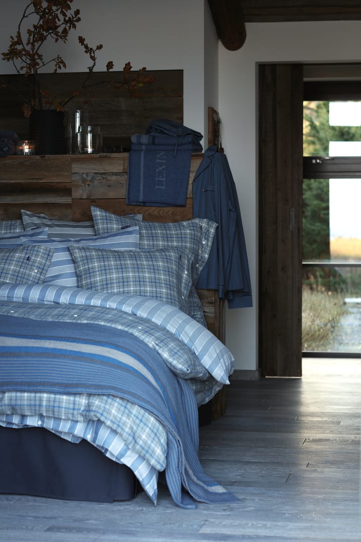 Poszewka Striped Lyocell Cotton 150x210 cm, Blue-white Lexington