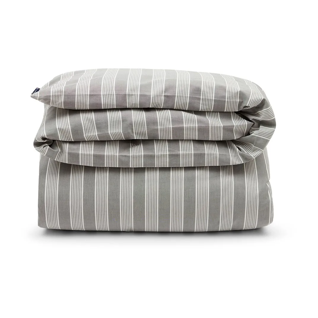 Poszewka Striped Lyocell Cotton 150x210 cm, Gray-white Lexington
