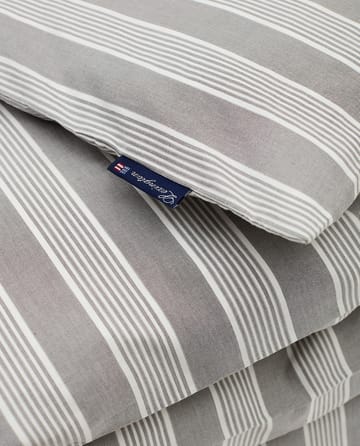 Poszewka Striped Lyocell Cotton 150x210 cm - Gray-white - Lexington