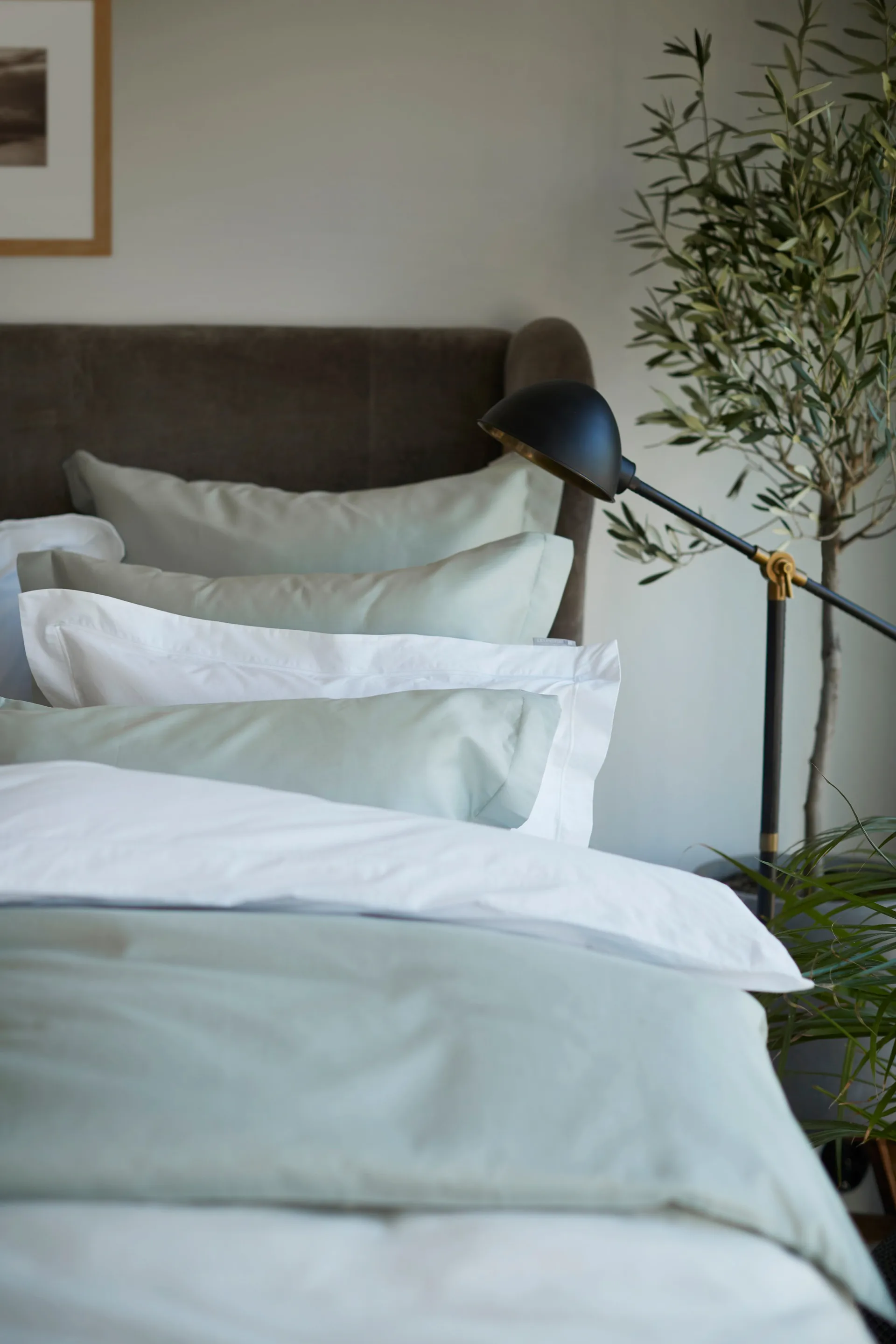 Poszwa na kołdrę Hotel Cotton Sateen 150x210 cm, Sage green Lexington