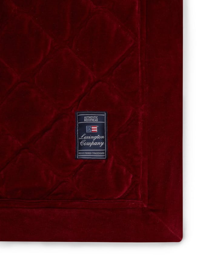 Quilted Organic Cotton Velvet narzutka 240x260 cm, Red Lexington