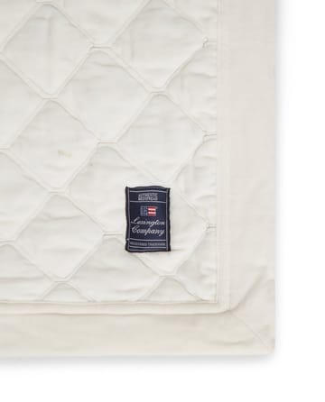 Quilted Organic Cotton Velvet narzutka 240x260 cm - Snow white - Lexington