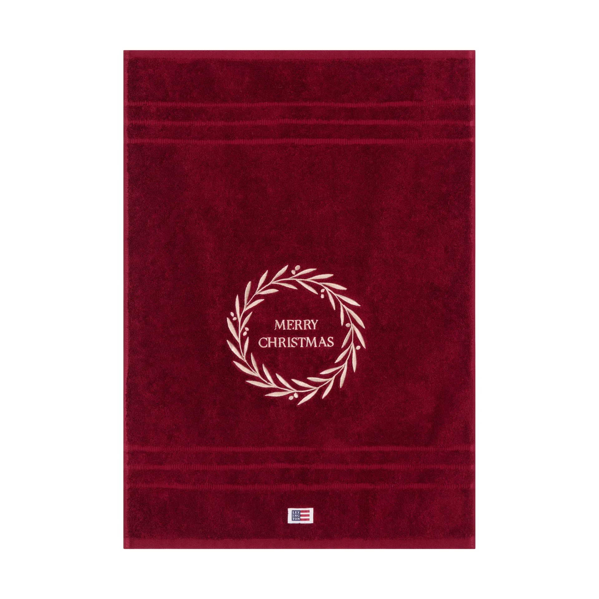 Ręcznik Christmas Wreath, Wine, 50x70 cm Lexington