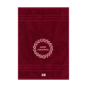 Ręcznik Christmas Wreath - Wine, 50x70 cm - Lexington