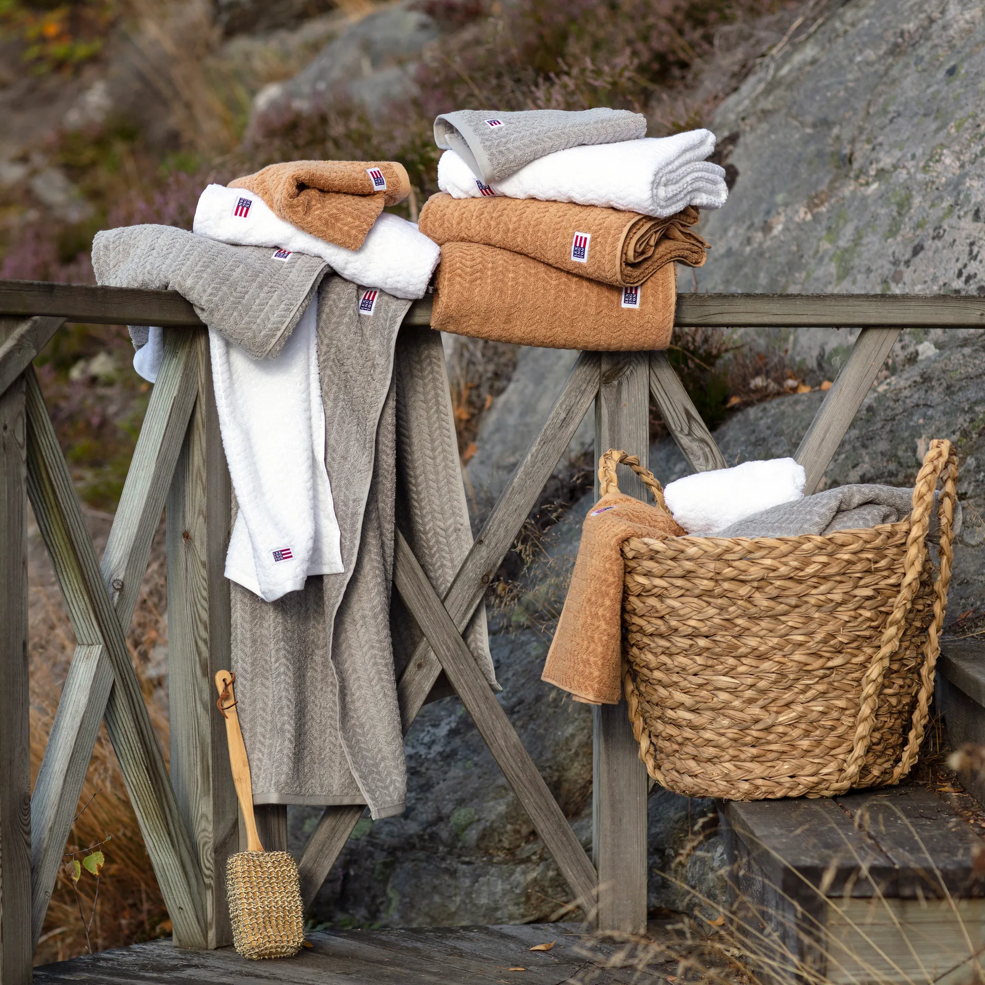 Ręcznik Icons Structured 50x70 cm, Biały Lexington