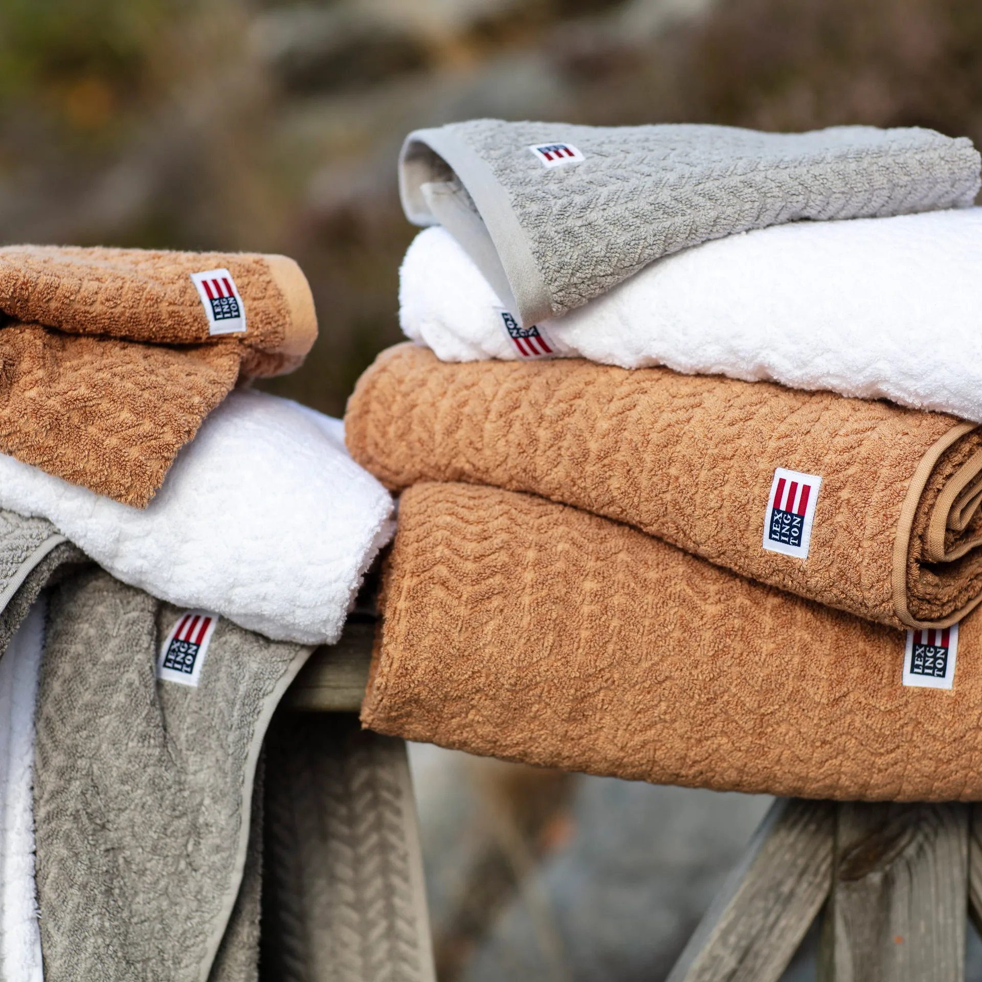 Ręcznik Icons Structured 50x70 cm, Biały Lexington