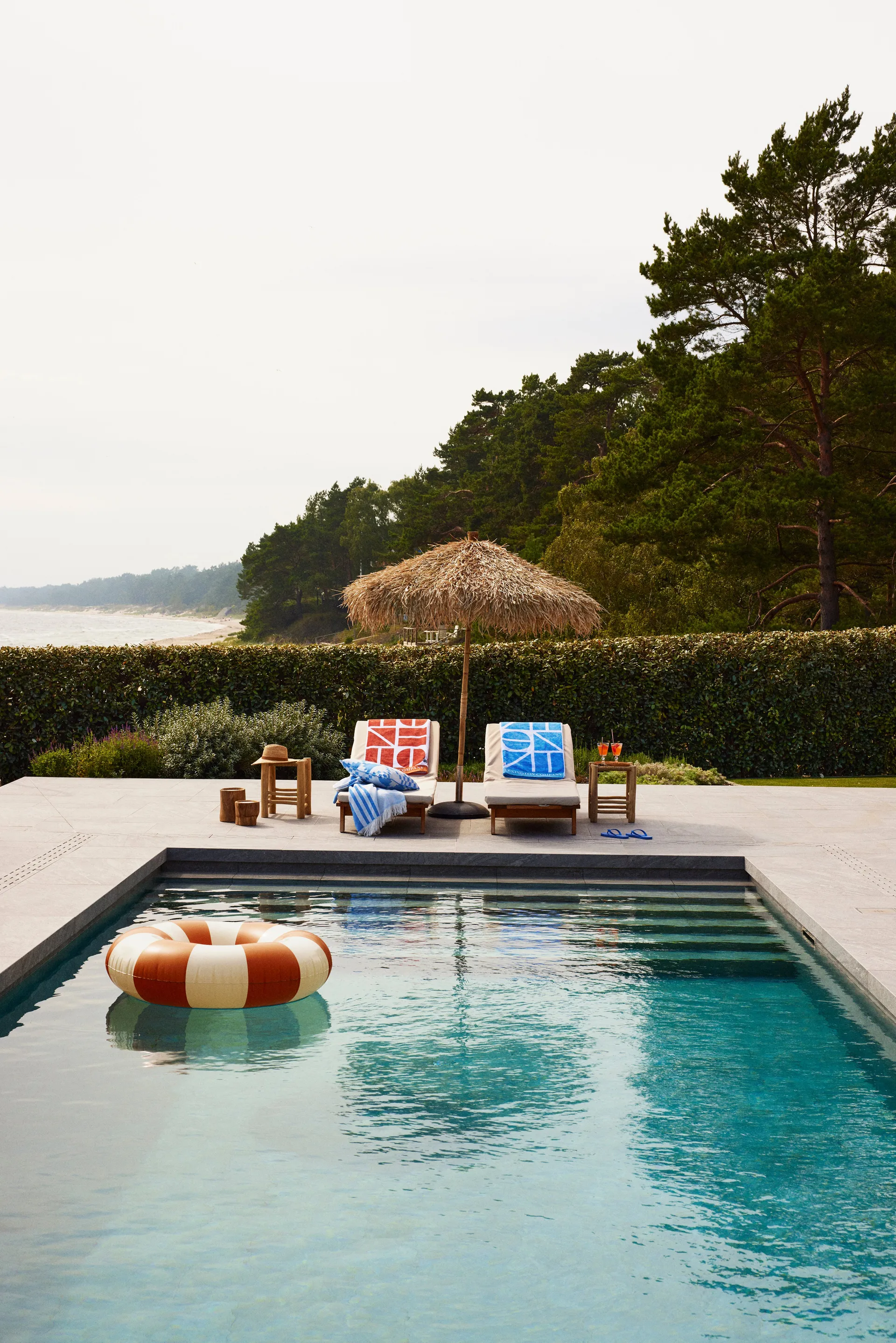 Ręcznik kąpielowy Graphic Cotton Velour 100x180 cm, Coconut Lexington