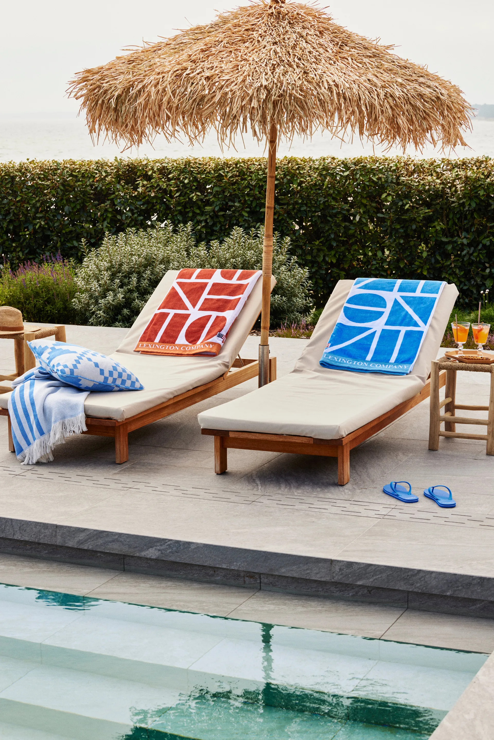 Ręcznik kąpielowy Graphic Cotton Velour 100x180 cm, Coconut Lexington