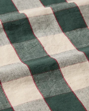 Ręcznik kuchenny Checked z lnu i bawełny 50x70 cm - Green-light beige-red - Lexington