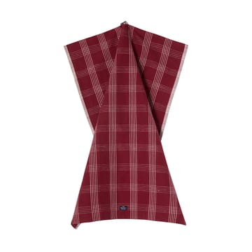 Ręcznik kuchenny Checked z lnu i bawełny 50x70 cm - Red-white - Lexington