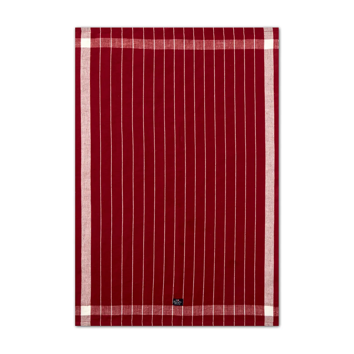 Ręcznik kuchenny Linen Cotton Striped 50x70 cm, Czerwony-biały Lexington