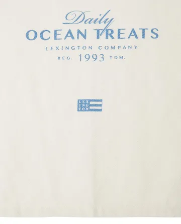 Ręcznik kuchenny Ocean Treats Printed Cotton 50x70 cm - White - Lexington