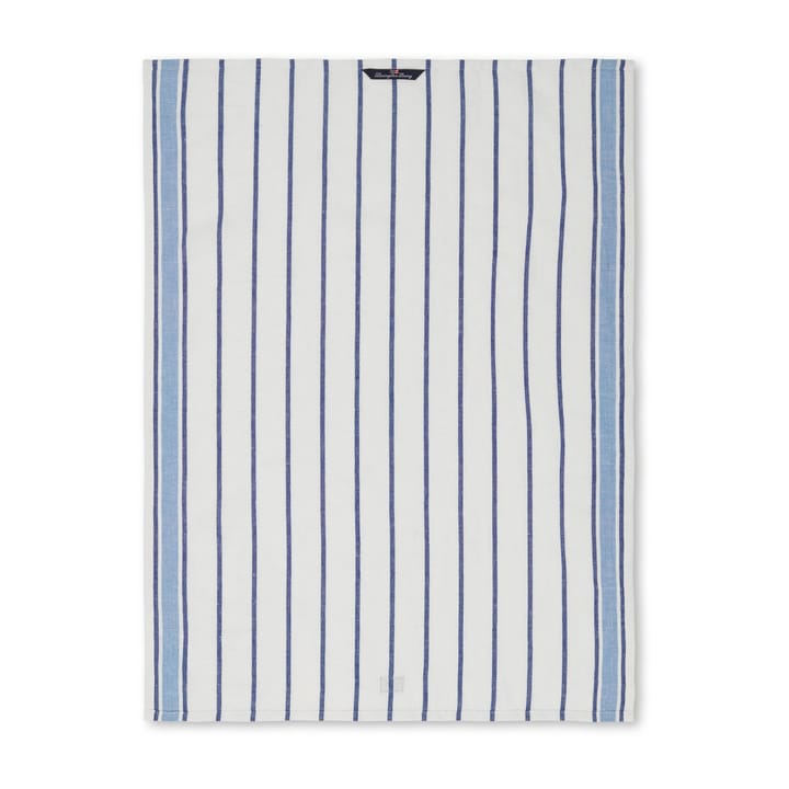 Ręcznik kuchenny Striped 50x70 cm - Biało-niebieski - Lexington