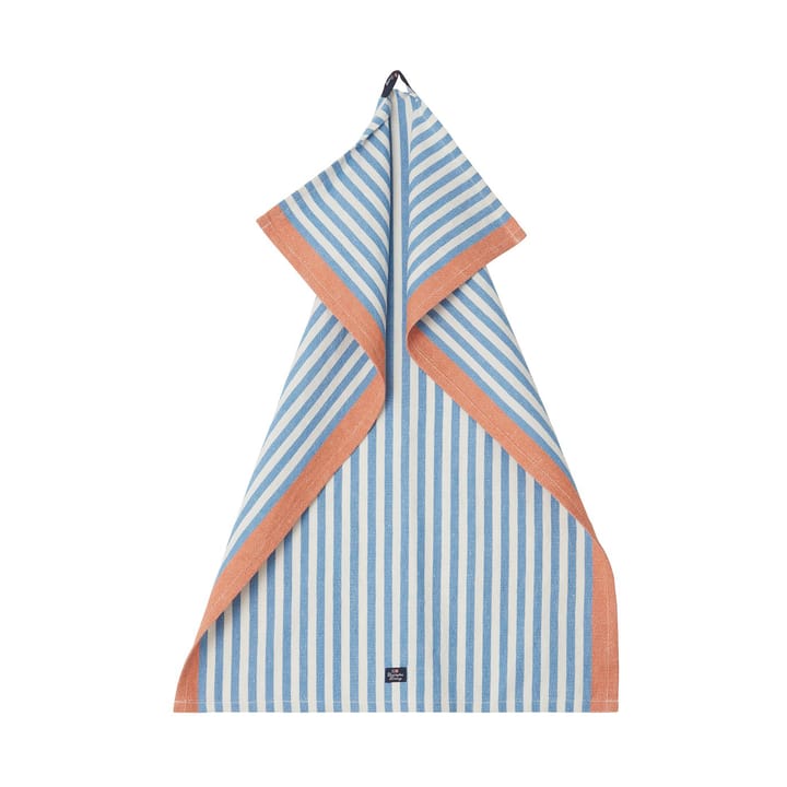 Ręcznik kuchenny Striped Cotton Linen 50x70 cm - Blue - Lexington