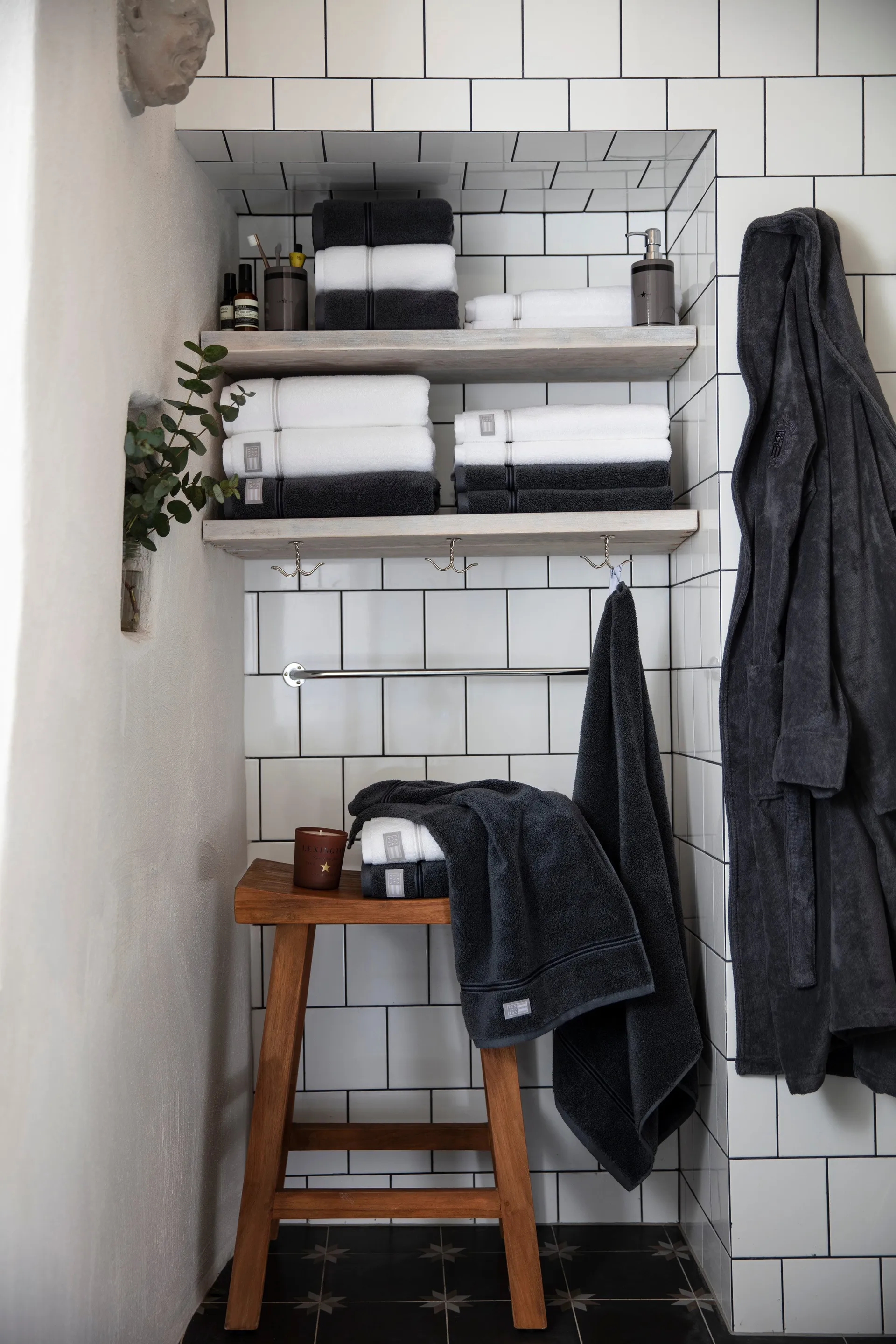 Ręcznik Lexington Hotel 70x130 cm, Biało-beżowy Lexington