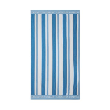 Ręcznik plażowy Striped Cotton Terry 100x180 cm - Blue - Lexington