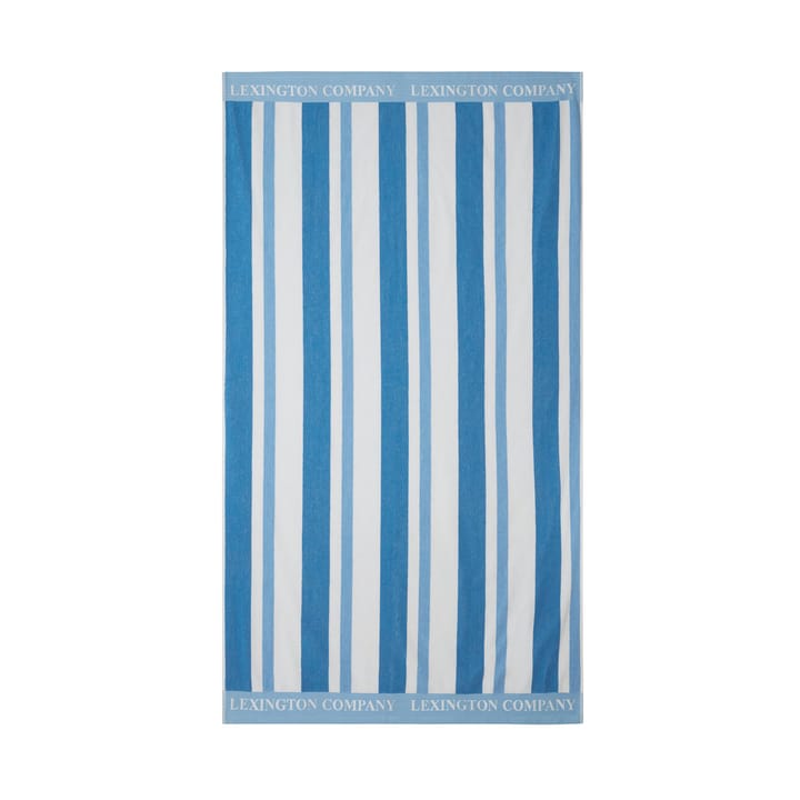 Ręcznik plażowy Striped Cotton Terry 100x180 cm, Blue Lexington