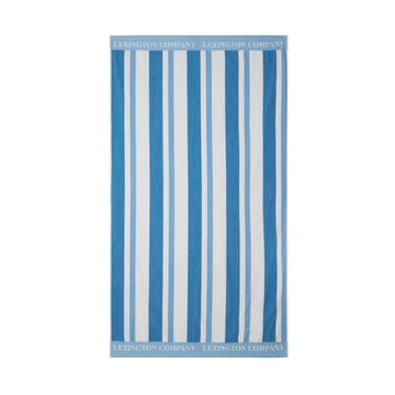 Ręcznik plażowy Striped Cotton Terry 100x180 cm - Blue - Lexington