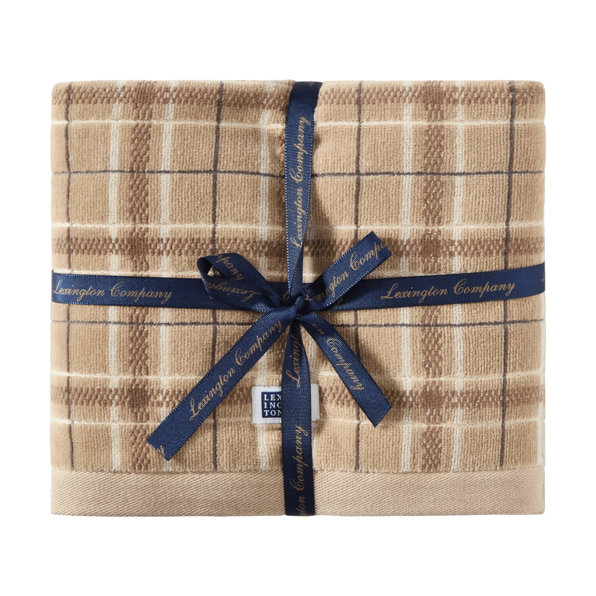 Ręczniki Lexington checked, 2 szt, Beige-gray Lexington