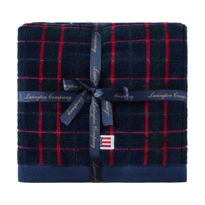 Ręczniki Lexington checked, 2 szt - Navy-green, 50x70 cm - Lexington