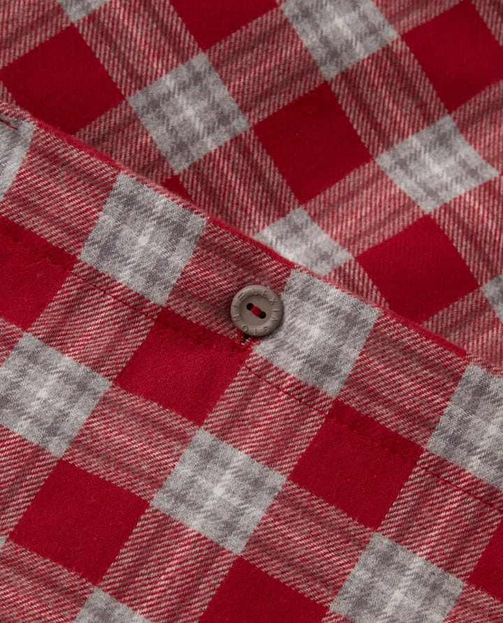 Red Checked Cotton Flannel zestaw łóżko - 50x60 cm, 150x210 cm - Lexington