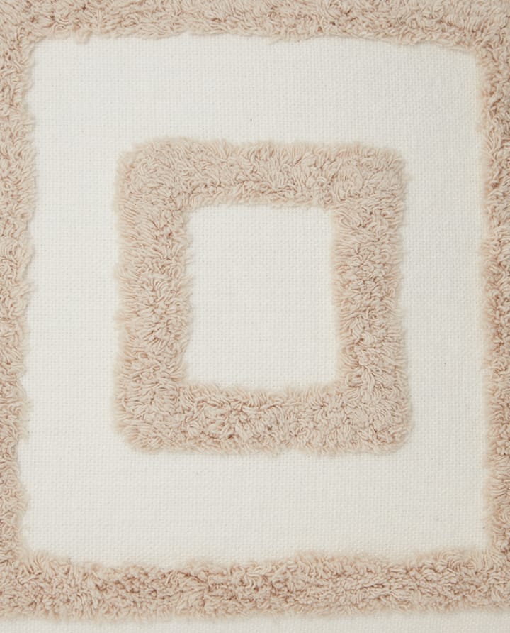 Rug Graphic Canvas poszewka na poduszkę 50x50 cm, Biały-jasnobeżowy Lexington