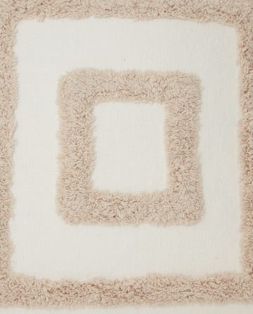Rug Graphic Canvas poszewka na poduszkę 50x50 cm - Biały-jasnobeżowy - Lexington