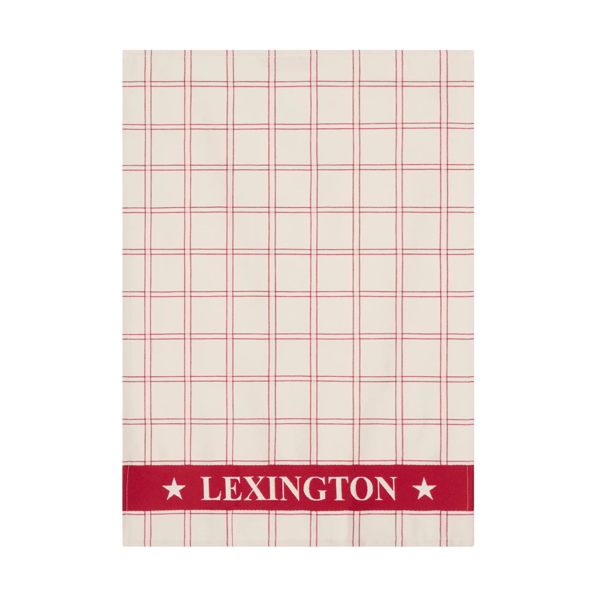 Ściereczka kuchenna żakardowa bawełnianaopakowanie 2 sztuk, Red-white, 50x70 cm Lexington