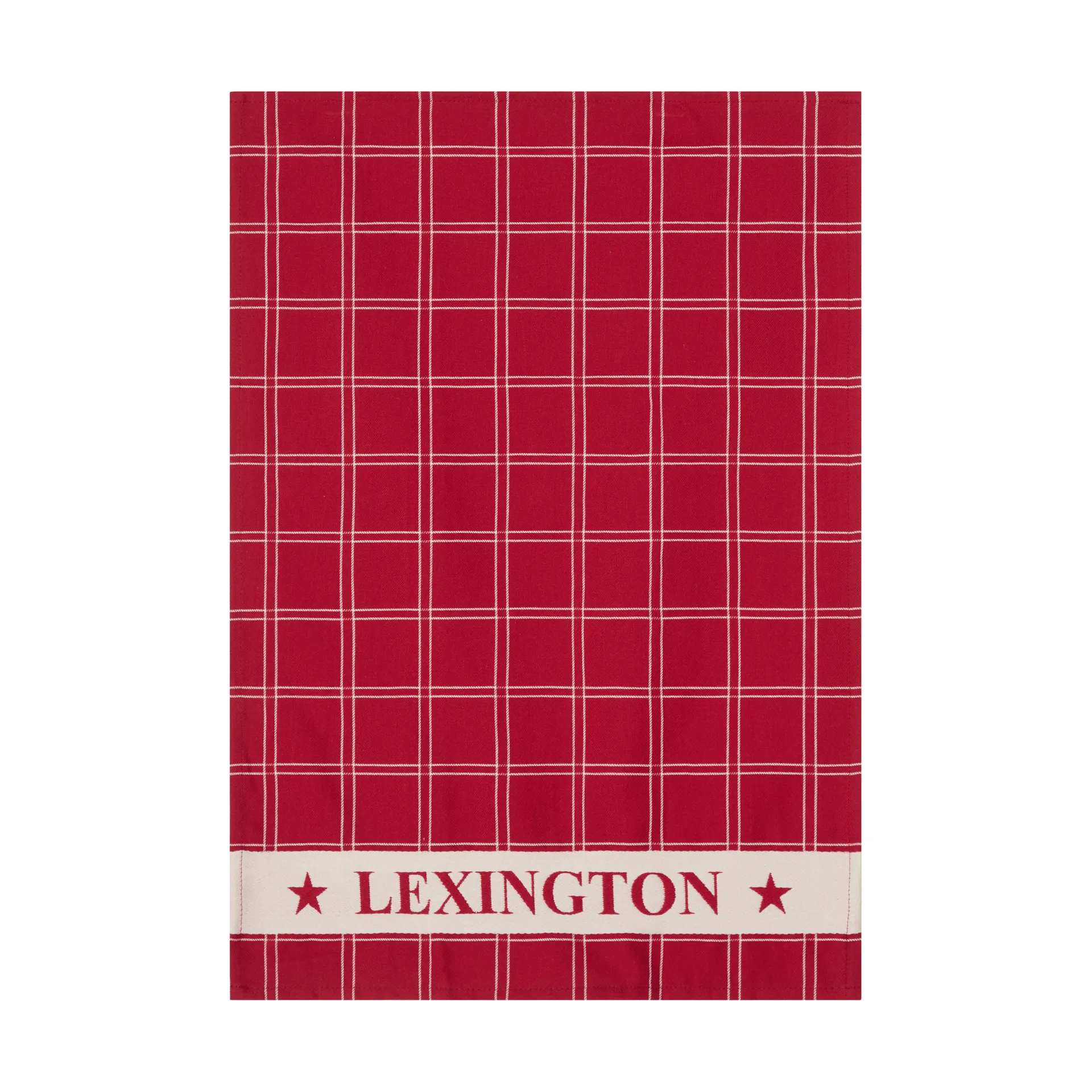 Ściereczka kuchenna żakardowa bawełnianaopakowanie 2 sztuk, Red-white, 50x70 cm Lexington