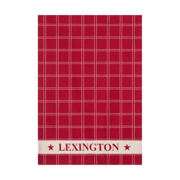 Ściereczka kuchenna żakardowa bawełnianaopakowanie 2 sztuk - Red-white, 50x70 cm - Lexington