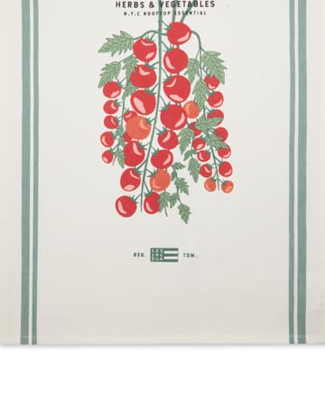 Ścierka kuchenna Tomato 50x70 cm - Biało-czerwony - Lexington