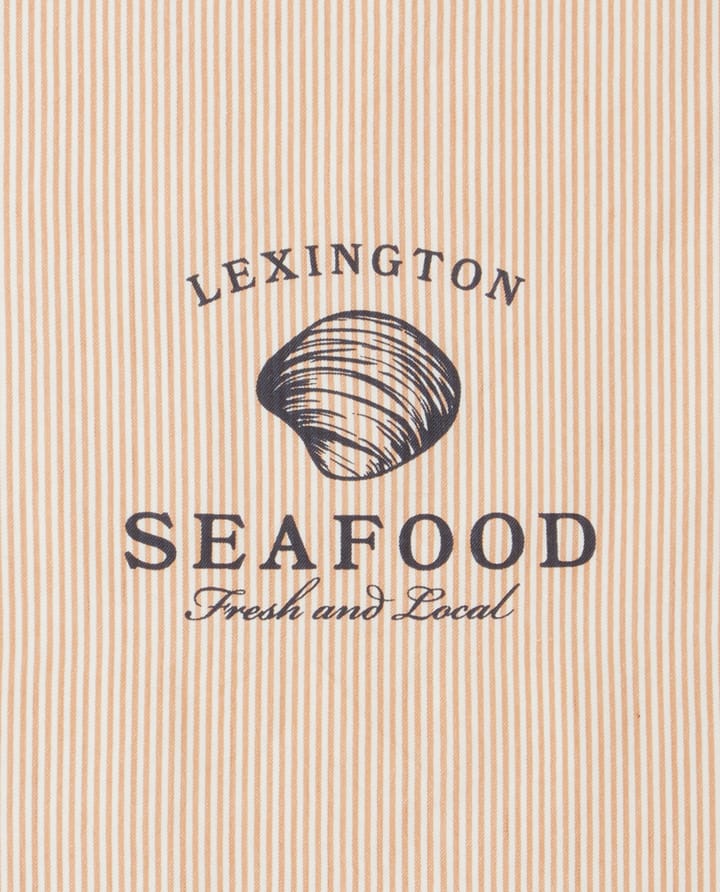 Seafood Striped & Printed ręcznik kuchenny 50x70 cm, Beżowy-biały Lexington